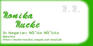 monika mucke business card